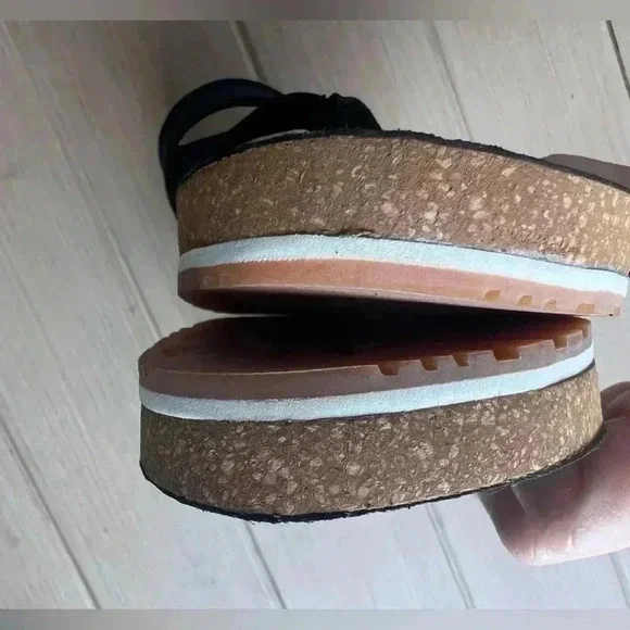 MALIBU WAVES THONG BLACK WOMAN’S Sz 9 SANDALS - Picture 6 of 9